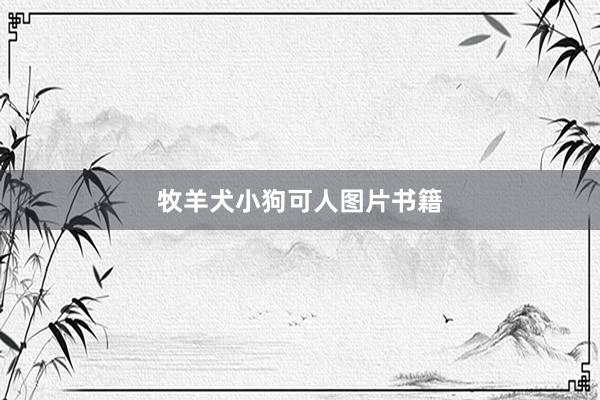牧羊犬小狗可人图片书籍